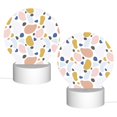 thumbnail image 2 of Naloa Geometric Spots Acrylic LED Night Light Custom LED Lights Personalized Nightlight Customized Gifts for Family Couples Friends, 2 of 9