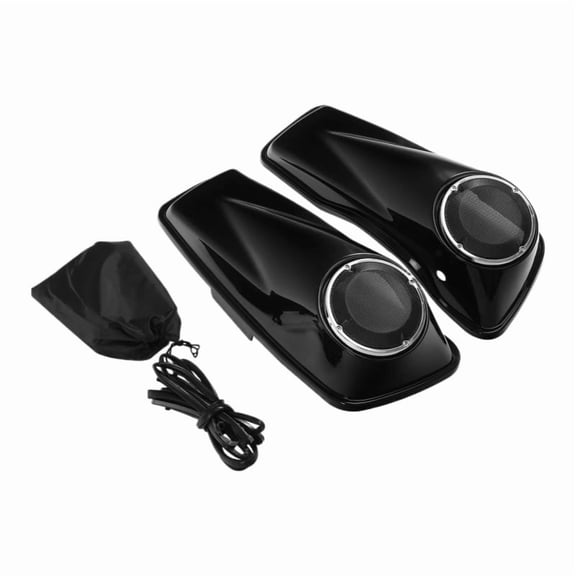 Motorcycle 6.5" Saddlebags Speaker Lids For Harley Touring Road King Street Electra Glide 2014-2024