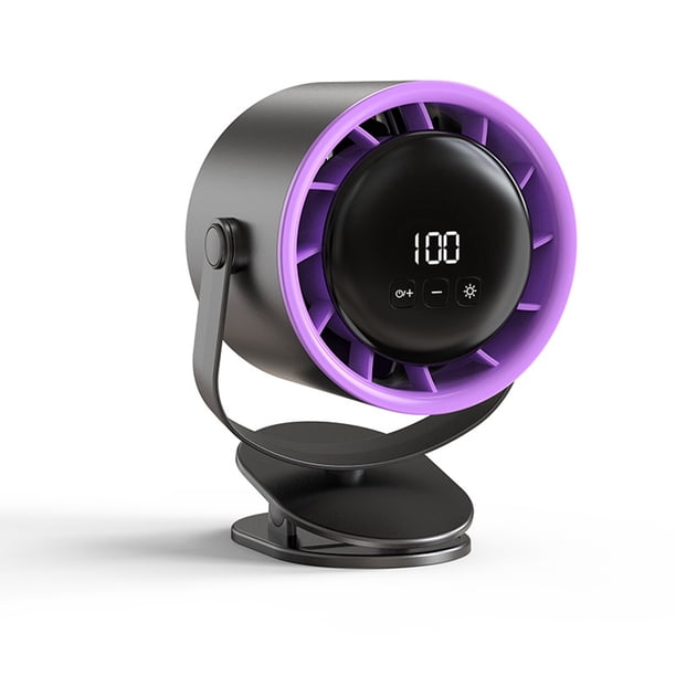 Ventilador Eléctrico Inteligente de Escritorio con Doble Función de Viento, Carga USB, con Clip y Circulación Ajustable en Múltiples Ángulos B