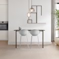 thumbnail image 4 of 2xhome Set of 2 Mid-Century Modern BarStool Metal Frame with Breathable Perforated Egg Shaped Seat for Indoor/Outdoor Use, 4 of 11