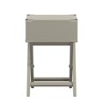 thumbnail image 4 of Weston Home Modern End Table with X-Base Legs and Drawer, Silver Birch, 4 of 8