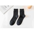 thumbnail image 1 of Calcetines de tubo de algodón de color sólido para hombre, calcetines altos de goma para hombre, primavera, otoño e invierno, 1 of 5