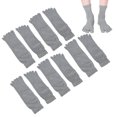 thumbnail image 2 of 5 Pares de Calcetines de Cinco Dedos para Hombres, Transpirables Que evitan el Olor de los pies, Calcetines de Yoga para Correr, Cinco Dedos Calcetines, Talla única/Gris Ecomeon no, 2 of 6