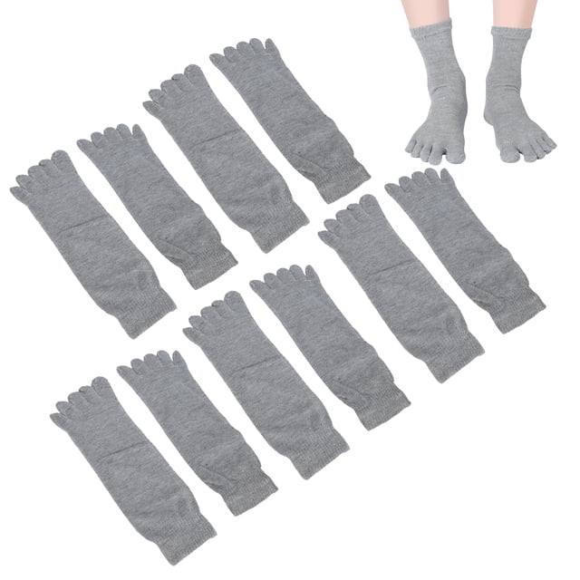 Breathable Five Toe Socks Prevent Foot Odor for Men Running Yoga Lightweight Comfortable