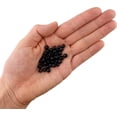 thumbnail image 2 of 1,000 Round Black Acrylic Beads 6mm Diameter with 2.9mm Large Hole, 2 of 3