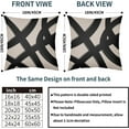 thumbnail image 5 of Black Beige Tan Khaki Pillow Covers 16x16 Inch Set of 2 Modern Abstract Graffiti Art Line Decorative Throw Pillows Minimalist Geometric Pillow Cases Home Decor for Sofa Couch Bedroom Outdoor, 5 of 6