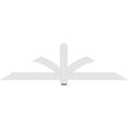 thumbnail image 4 of 72"W x 21"H x 2"D x 4"F, 7/12 Pitch, Redmond Architectural Grade PVC Gable Bracket, 4 of 8