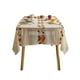 thumbnail image 5 of Mantel navideño moderno bordado con encaje para sala de estar, cocina, rectangular, antideslizante, cubierta decorativa, mantel de tela, 5 of 6