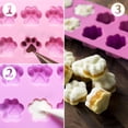 thumbnail image 4 of Creative Paw Print Silicone Mold, Food Grade, Reusable, Oven Safe, Non-Stick, For Your Cooking Adventures, 4 of 5