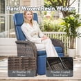 thumbnail image 3 of Bellefurn Versatile Outdoor Recliner Chair,All-Weather Wicker Patio Chair Outdoor Chaise Lounge Chairs with Adjustable Backrest & Footrest,Outdoor Reclining Lounge Chair for Outdoor,Yard,Pool,Garden, 3 of 10