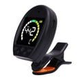 thumbnail image 1 of Digital Metronome Tuner, 30-280bpm Multifunctional High Sensitivity Metronome Tuner with Swivel Clamp, Rechargeable Instrument Tuner for Guitar, Bass, Violin, Ukulele, 1 of 7