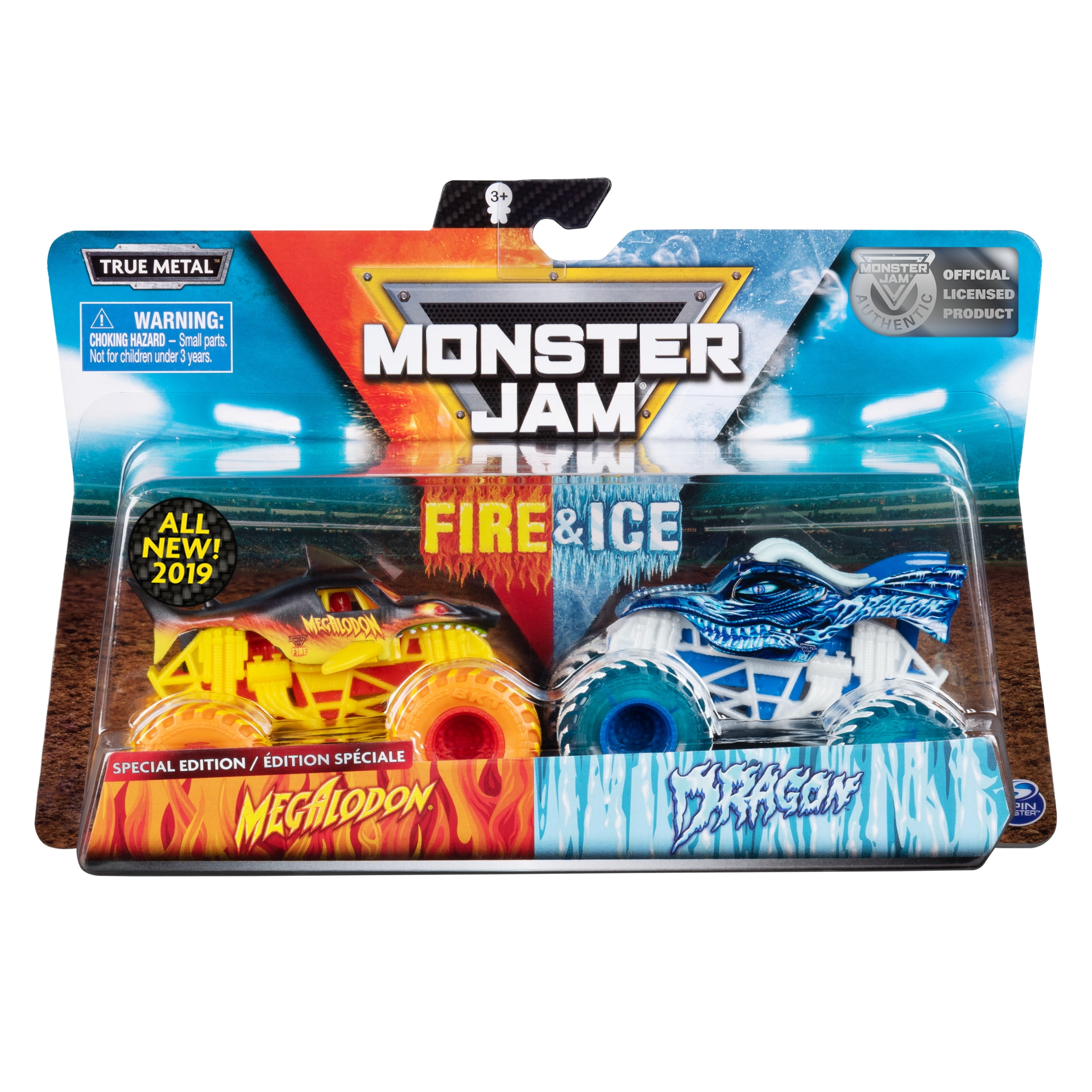 fire truck monster truck toy