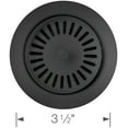 thumbnail image 4 of 3.5 in. Silgranit-Matched Disposal Flange, Coal Black, 4 of 7