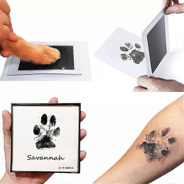 Nontoxic Ink Pad Kit, Handprint, Non-contact, Skin, Ink Free, Dog Paw Print