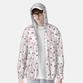 thumbnail image 2 of Fotbe Cute Rabbit Chaqueta con Protección Solar UPF 50+ para Hombre y Mujer, Camisa con Capucha y Bolsillos-3X-Large, 2 of 7