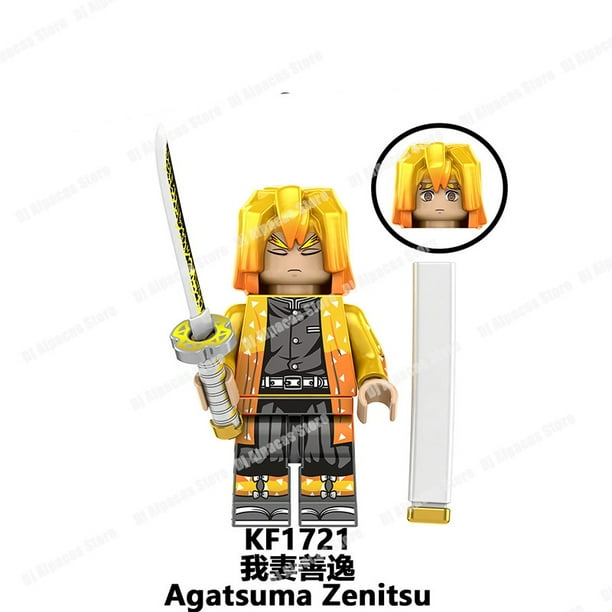 Demon Slayer Anime Lego Construcción Minifiguras Muzan Tanjirou Nezuko Juguete De Acción Zenitsu Giyuu Figuras Ensamblar Juguetes
