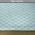 thumbnail image 6 of Ambesonne Retro Place Mats Set of 4, Squares Lines Geometric, Standard Size, Sky Blue White, 6 of 6