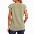 thumbnail image 3 of Women's Cap Sleeve T Shirts Casual Cotton Loose Fit Crew Neck Summer Tee Basic Tops for Women, 3 of 7