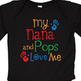 thumbnail image 4 of Inktastic Nana and Pops Love Me Grandson Granddaughter Boys or Girls Long Sleeve Baby Bodysuit, 4 of 5
