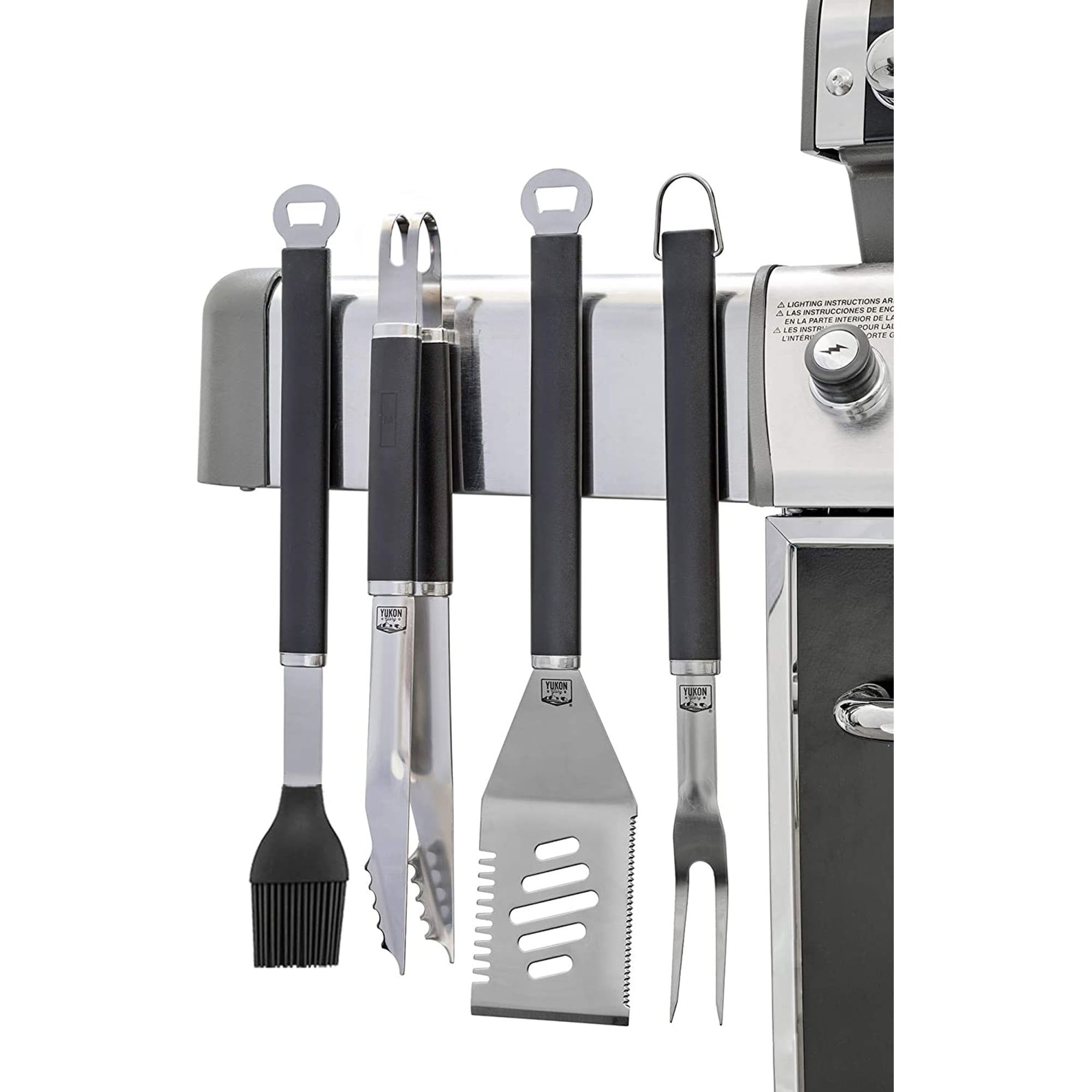 Yukon Glory 4Pc Stainless Steel Grill Utensils Set Essential