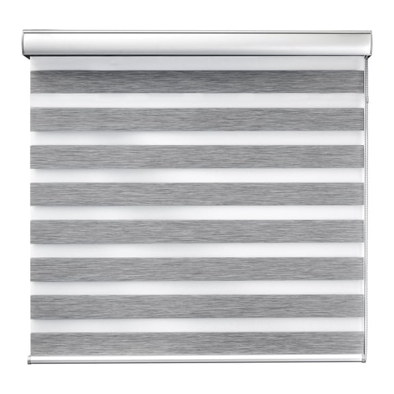 DecoKing Persiana para Ventana Sheer Elegance Wood Desing Enrollable Horizontal 120cm ancho x 180cm alto Grey Wood