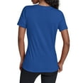thumbnail image 2 of Women's Starter Royal Seattle Seahawks Throwback Groovy Script V-Neck T-Shirt, 2 of 2