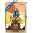 thumbnail image 3 of Star Wars: The Mandalorian - Geo Pop Sunset Wall Poster, 22.375" x 34", Framed, 3 of 3