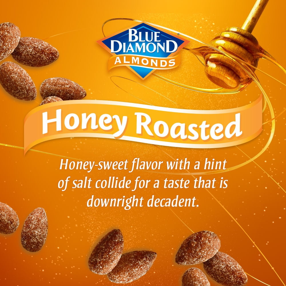 Blue Diamond Honey Roasted Almonds 16 oz - 5 Pack