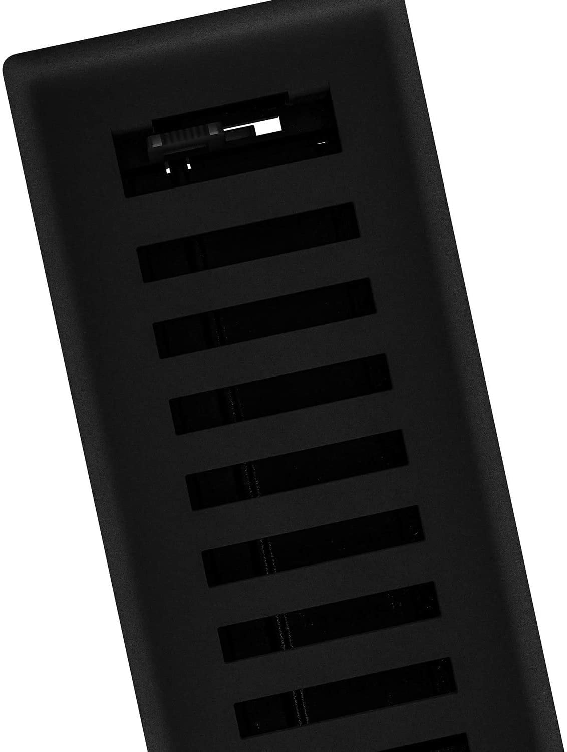 5-pack Imperial Montezuma Floor Register Classic Style - Adjustable Steel - 5 Pack, 2.25 x 12 In, Black — Residential Use, Standard Application