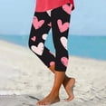 thumbnail image 1 of TaTaai Valentine's Day Heart Graphic Elastic Non-see-through Women Tight Yoga Leggings High Waisted Breathable Gym Workout Casual Daily Full Length Pants Gift, 1 of 5