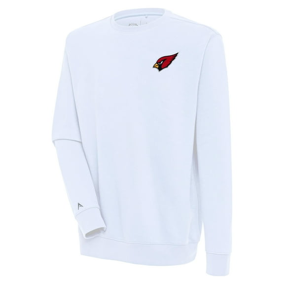 Men's Antigua White Arizona Cardinals Victory Pullover Sweatshirt