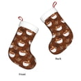 thumbnail image 3 of Yiaed Sloths Need More Coffee Print Christmas Stockings, Christmas Stockings Hanging Ornaments, Christmas Stockings for Family Christmas Holiday Decorations, 3 of 7