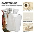 thumbnail image 4 of 2L Hot Water Bottle with Soft Velvet Cover PVC Hot Water Bag for Pain Relief Long-Lasting Warmth Three Dogs, 4 of 8