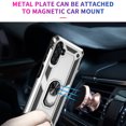 thumbnail image 3 of Decase for Samsung Galaxy A54 5G, Military Grade Drop Protection Magnetic Ring Holder Kickstand Protective Heavy Duty Support Car Mount Holder Phone Case, Silver, 3 of 9