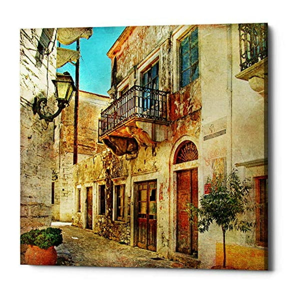 Epic Graffiti Ciao Bella III Giclee Canvas Wall Art, 26" x 26", Yellow