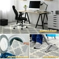 thumbnail image 6 of Office Chair Mat for Hardwood & Tile Floor,Boho Moroccan Grey 36"x48" Computer Chair Mat for Rolling Chairs Carpet, Under Desk Non Slip Gaming Rug, Low-Pile Rubber Backing Large Protector Mat, 6 of 6