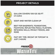 Bright White, Zinsser WaterTite-LX Ultra Matte Mold and Mildew-Proof Waterproofing Paint, 3 Gallon, 1 Pack