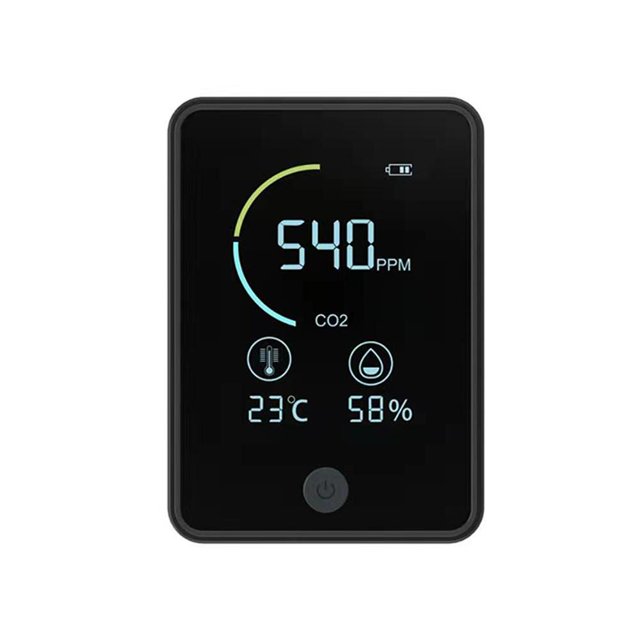 Del Aire Monitor De Del Aire Probador Preciso Para Detector De Dióxido De Carbono Co2 Probador De Aire Inteligente Con Pantalla De Temperatura Y Humedad Sweethay HA043078-02