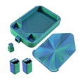 thumbnail image 1 of Bandeja de pintura de diamante con tapa Bandeja de clasificación de cuentas Contenedor de almacenamiento fácil de usar Anti azul y verde, 1 of 9