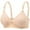 Beige, variant on Womens Seamless Underwire Comfortable Full Cup Bra Hot Off The Shelf Bra Wireless Push Up for Summer Size: 36 Black