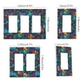 thumbnail image 2 of Yayeee Rocker Switch Wall Plate 1-Gang 4.6"x2.9" Home Decorative Outlet Cover, Stained Glass Pattern, 2 of 6