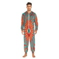 thumbnail image 2 of IAUYY Unisex Adult Onesie Pajamas Ultra-Soft Crystal-Soft Fabric, Halloween Adult Onesie Pajamas Adults,With a Zipper Plus Size Onesie Pajamas, Vortex Pattern, 2 of 7