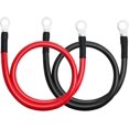 thumbnail image 1 of XINQIHANG 6 AWG 20 Inches (Each) Battery Cables Set with Terminals, 3/8-Inch Lugs (Positive and Negative) for Motorcycle, Automotive, Marine, Solar, ATV, RV, Mower, Oxygen-Free, 1 of 7