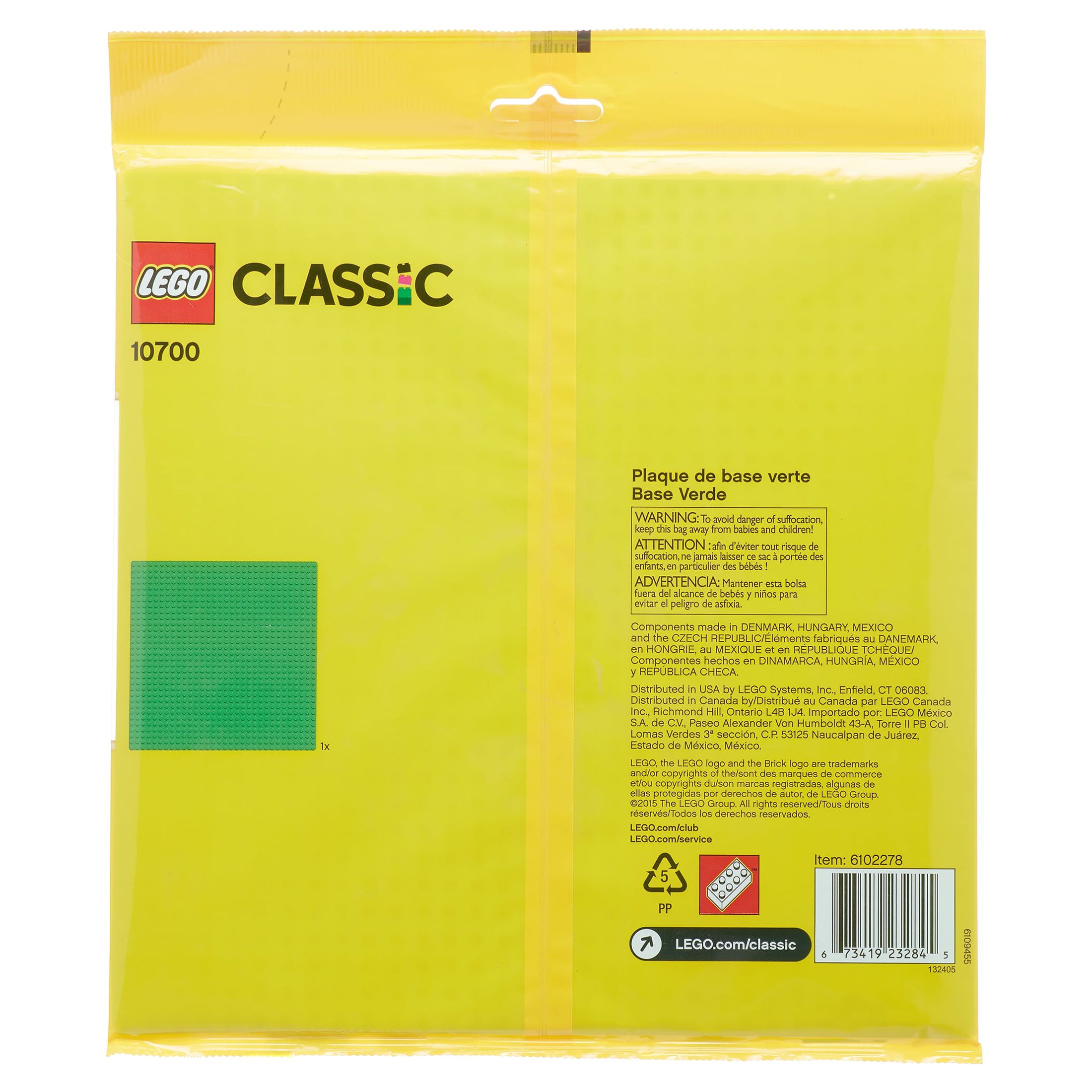 LEGO Classic Green Baseplate 10700 Building Accessory (1 Piece) - image 5 of 6