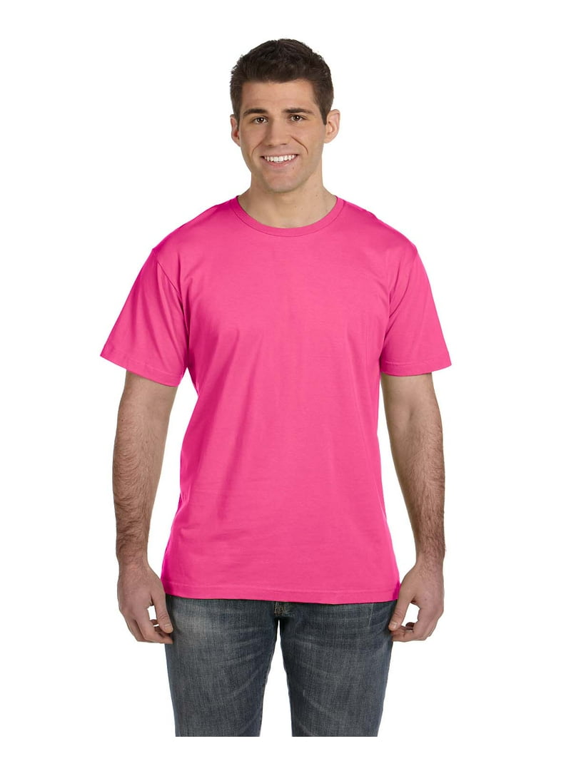 Men's 4XL Fine Jersey T-Shirt in Hot Pink - Walmart.com