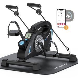 Merach Under Desk Pedal Exerciser With Resistance Bands