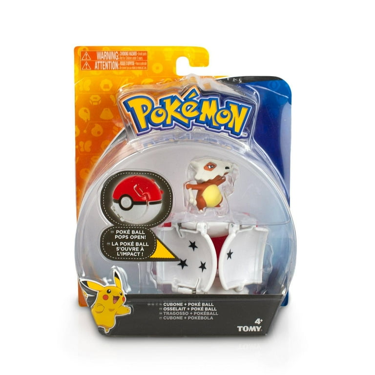 TOMY Pokemon Thow n Pop Poke Ball, Cubone and Poke Ball 