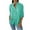 Sky Blue, variant on Kilaqueen Womens Casual Button Down Shirts V Neck Long Sleeve Loose Fit Plain Work Blouse Tops Trendy Lightweight Dressy Tops