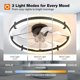 thumbnail image 3 of Ventilador de techo addlon de 24" de montaje al ras con luz LED y control remoto, 3 of 8