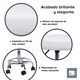 thumbnail image 3 of Banco Taburete Neumático Giratorio 360° Con Altura Ajustable Consultorio o Salón de Belleza Big Room blanco, 3 of 7